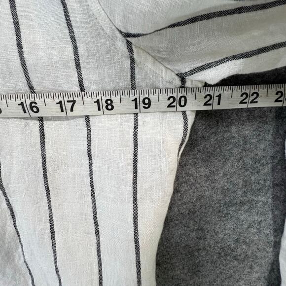 Joie White and Black Striped Blouse - Picture 6 of 14